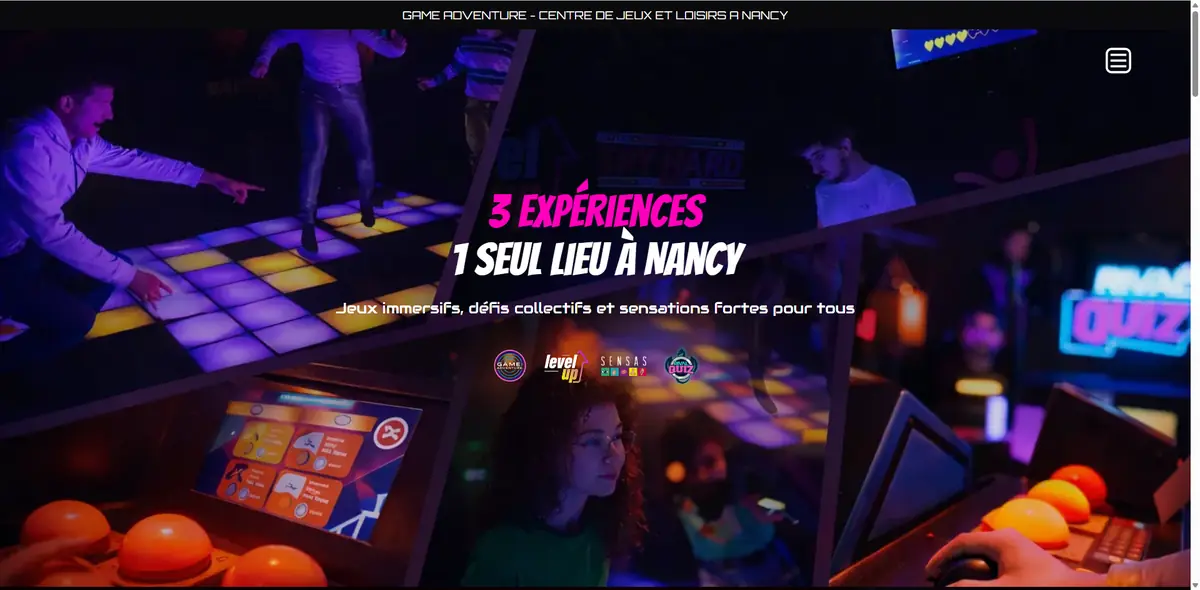 Site internet Game Adventure réalisé par Octopus Web